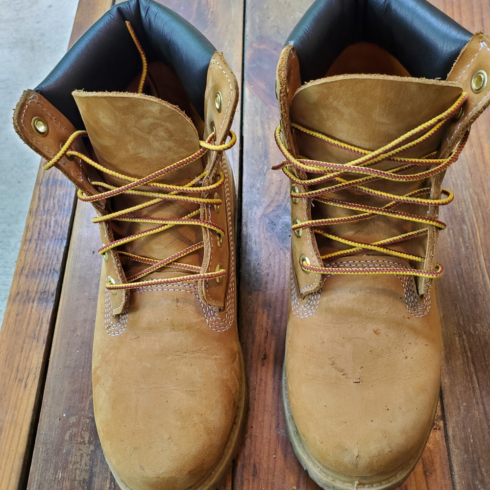 Timberland Tan Ankle Boots with Nubuck Finish